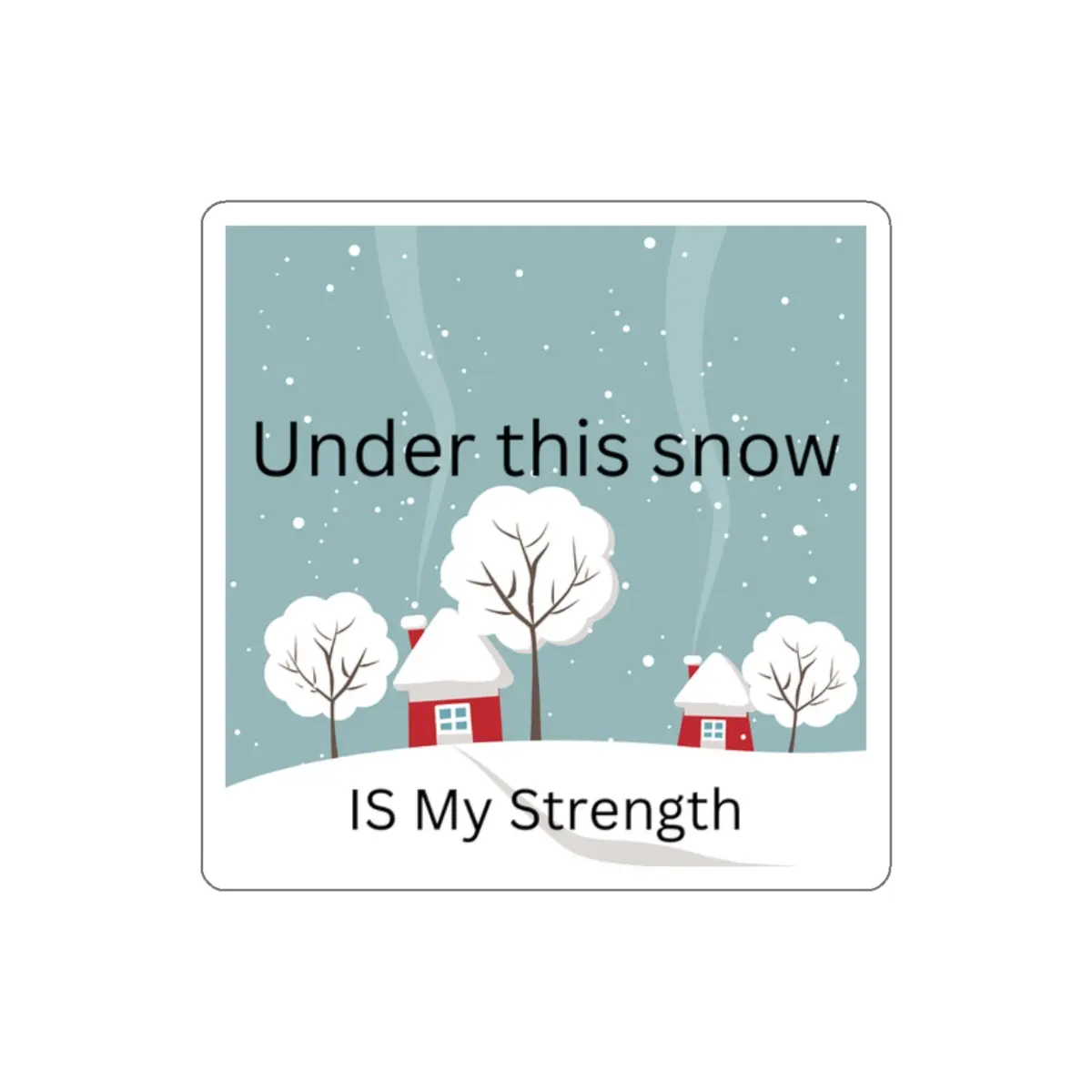 Under this snow Stickers