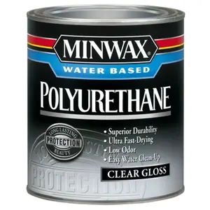 Minwax 63015 1 Quart Minwax Water Based Gloss Polyurethane