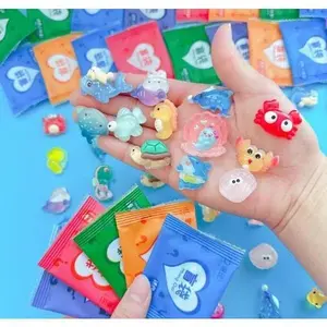 50pcs Mini Animal Surprise Blind Bags Cute Luminous Assorted Colors Animals Blind Box Toys for Kids Children Birthday Gifts