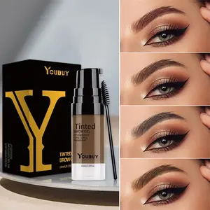 Brow Gel & 4-Prong Eyebrow Pen Set - Smudge-Proof & Water-Resistant for Long-Lasting, Natural-Looking Brows