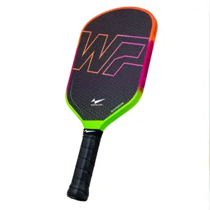 Warping Point Rainbow Pickleball Paddle, T700 Raw Carbon Fiber Face, 16mm Honeycomb Core, Edgeless Design, Spin-Optimized Control for 3.5–4.0 Players