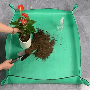 1pc Foldable Gardening Land Replacement Mat Waterproof and Easy to Clean Pot Replacement Planting Mat Garden Supplies