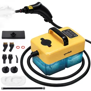Steam Cleaner Handheld, 6-Level Adjustable, 15s Heat-Up, Flush Mode, 3.5 Bar High Pressure, Auto Shut-Off, 1500W Steamer for Home, Cleaning Grease, Grout, Floor, Tile, Car, furniture