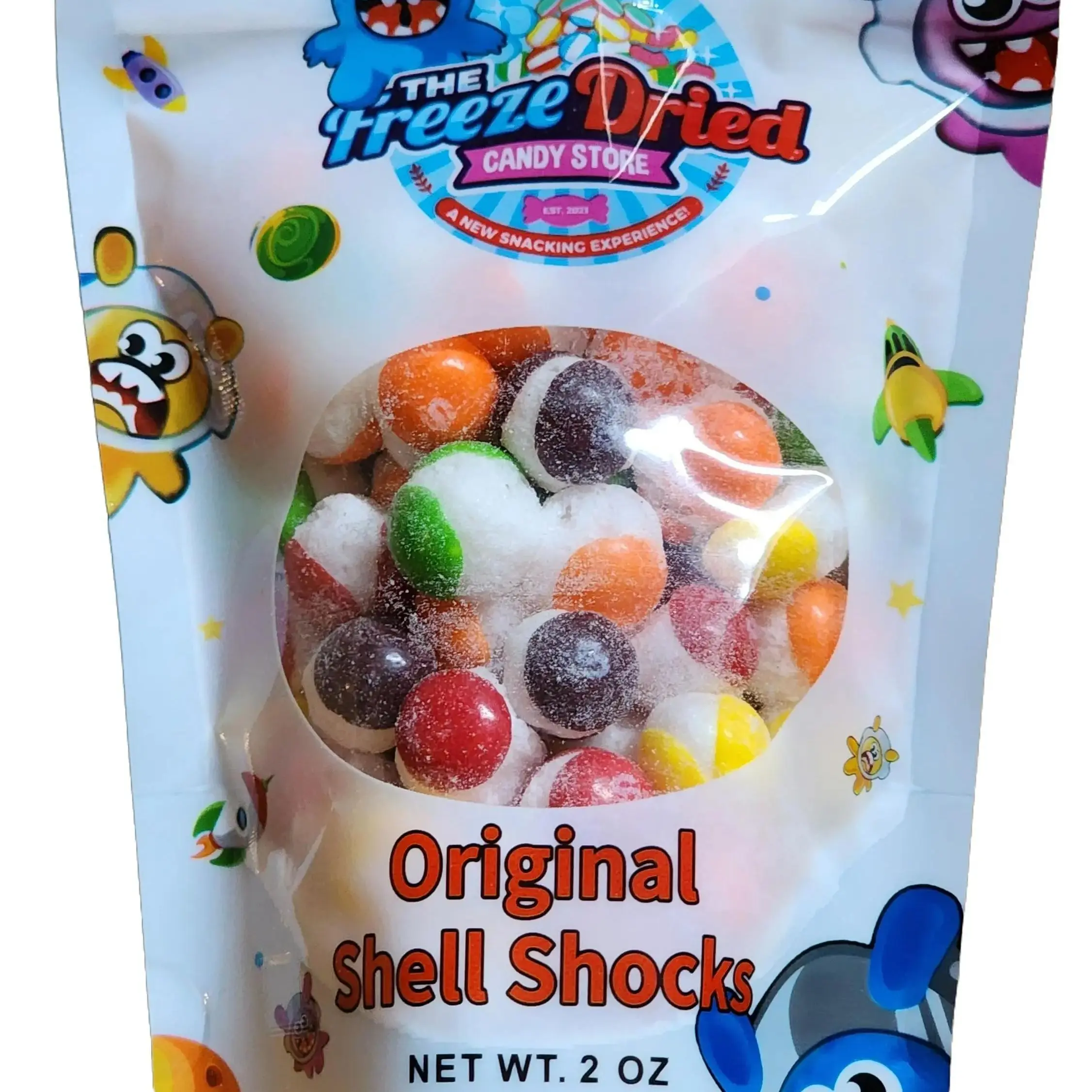 Shell Branded Candy The Freeze Dried Candy Store - Original Shell Shocks 2oz - Freeze Dried ...