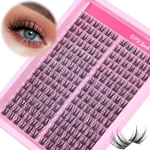 Individual & Volume False Eyelashes for Diy Eyelash Extensions, Cosmetic False Lashes, Diy Makeup Lashes, 1 Box 9-11mm Natural Look Eyelash Extensions, Self Grafting Curl Eyelashes, Diy Eyelashes Kit