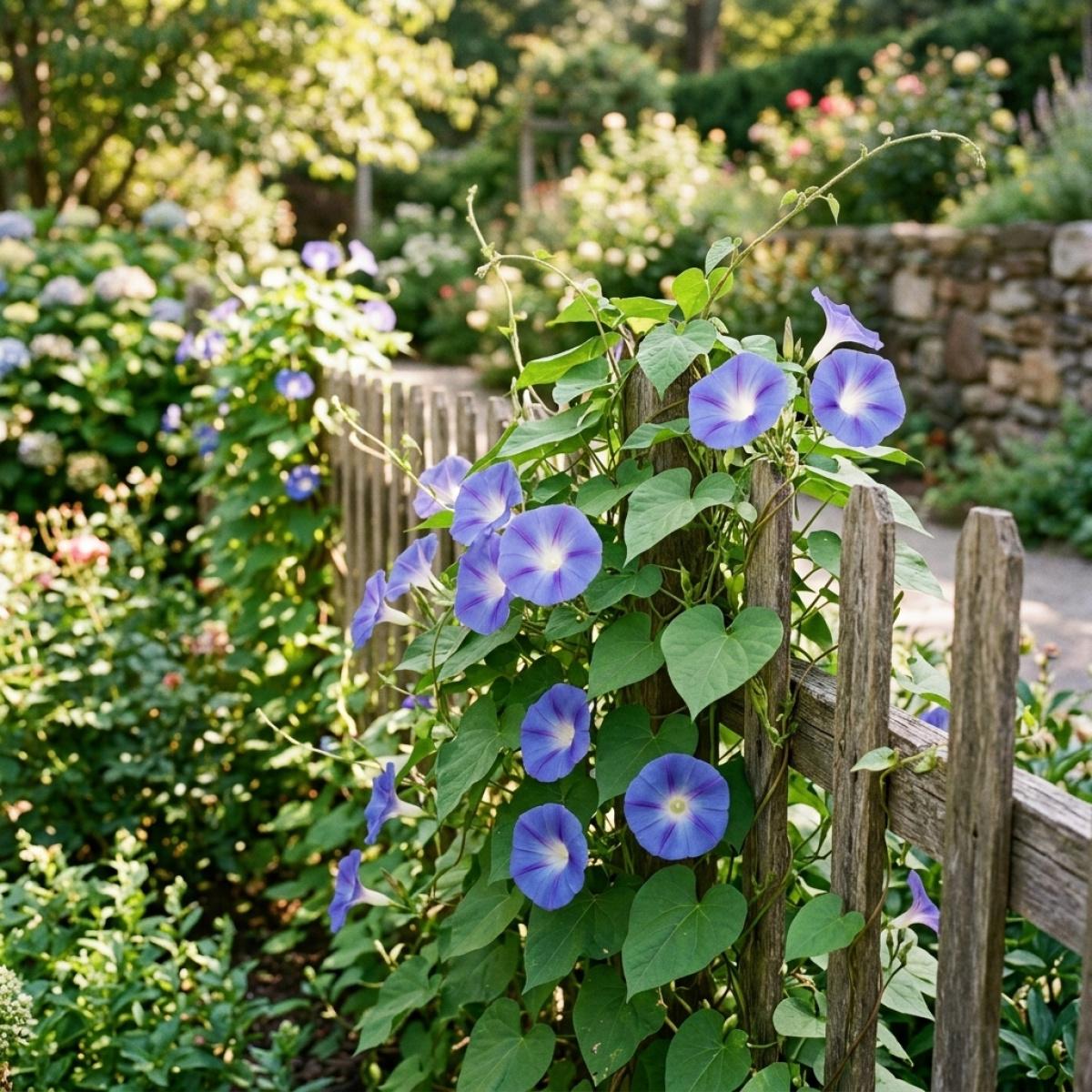 Premium Morning Glory Seeds High Germination Rate Easy to Plant for Garden Balcony Yard Decoration Annual Flowers Bonsai Seedlings DIY Garden