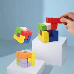 Hot-selling Luban Lock Soma Building Block Cube Tetris 3d Puzzle Rubik's Cube Speedcube Early Education Puzzle Training Game