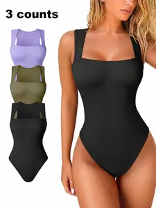 New European and American style women's sexy sleeveless jumpsuit, Womenswear, slim fit, high elasticity, tummy control, butt-lifting, figure-flattering one-piece Bodysuit