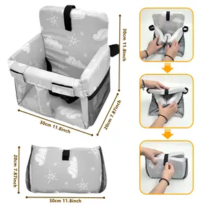 Shopping Cart Seat Pad, Soft Comfortable High Chair Cushion, Multi-Purpose Foldable Design, Easy to Carry
