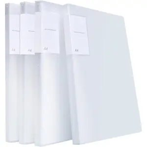 4 Pack A4 Presentation Book,Binder with Plastic Sleeves,40 Pockets Portfolio Folder Display Book with Sheet Protectors for School,Office
