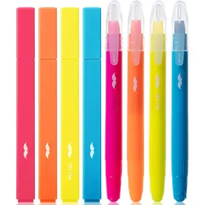 - Aesthetic and Gel Highlighters, 8 Pack, Assorted Color  Highlighters, No Bleed