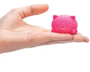 Schylling NeeDoh Teenie Cool Cat - Sensory Fidget Toy - 3 Mini Groovy Globs in Assorted Colors - Ages 3 to Adult (Pack of 1)
