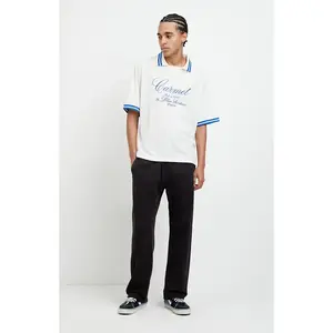 Pacsun Men's Black Johnny Fleece Straight Sweatpants