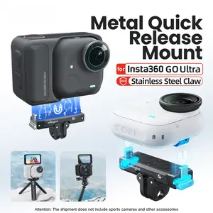 Shadow Stone Insta360 Go Ultra Metal Quick-Release Magnetic Base Accessories, Durable Camera Mounting Solution, Ideal for Photography & Videography