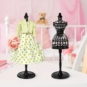2pcs Super Mini Doll house display stand, plastic arts and crafts, sewing accessories, suitable for dolls and doll house decoration accessories DIY white cutout model figure hanger display stand Sewing diy party display stand