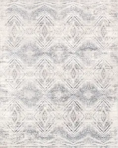 Canvello Light Grey Fabric Area Rug- 2' X 3'