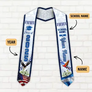 Custom Honduras Graduation Sash, Honduras American Flag Graduation Sash 2026, Class Of 2026