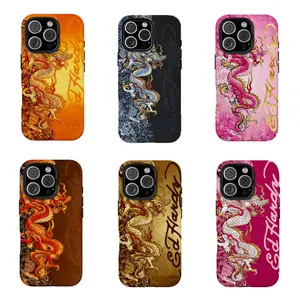 Vintage Dragon Phone Case Trendy Y2K Phone Case Compatible for iPhone 17 16 15 14 13 12 11 and for Samsung S21-S25 Perfect Gift for Friends for Fashion Girls Women