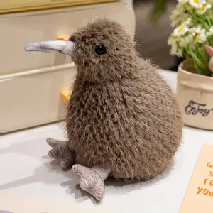 20Cm/7.87In Realistic Kiwi Bird Plush Toy Soft Stuffed Animal Cute Fluffy Doll Gift for And Teens Birthday Holiday Present