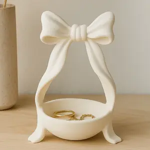 Charming Bowknot Storage Tray — Cute Jewelry & Key Tray