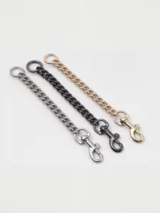 2pcs Ladies' handbag shoulder strap extension chain, exquisite replacement chain strap Metal wallet chain strap extension accessory pendant, extended crossbody bag shoulder strap, small bag chain extension accessory, small hardware chain