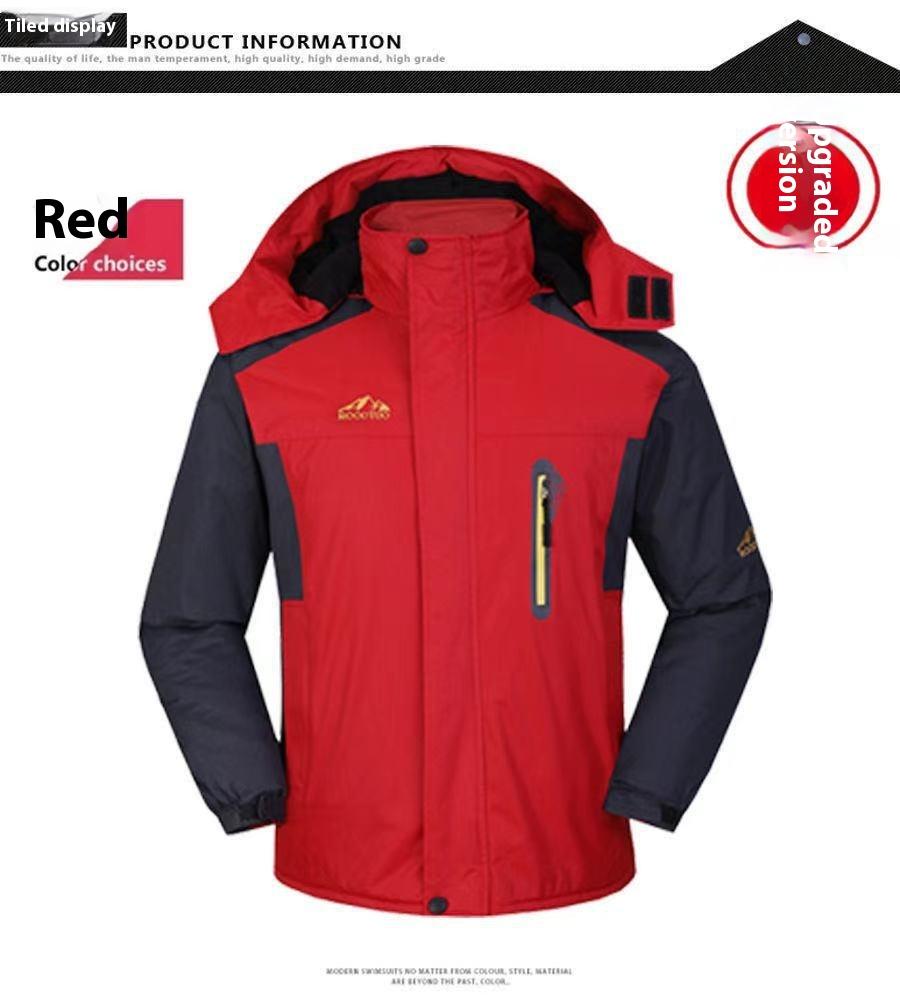 Casual Fleece And Thick Men's Mid-length Coat