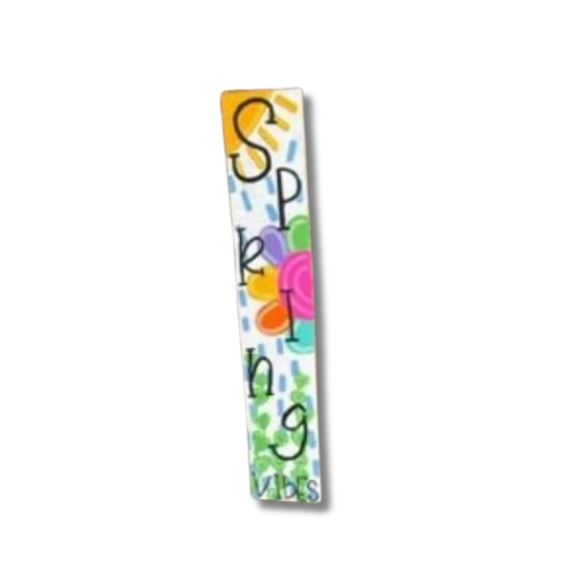 Spring Welcome Porch Leaner | Hand-Painted Front Porch Sign