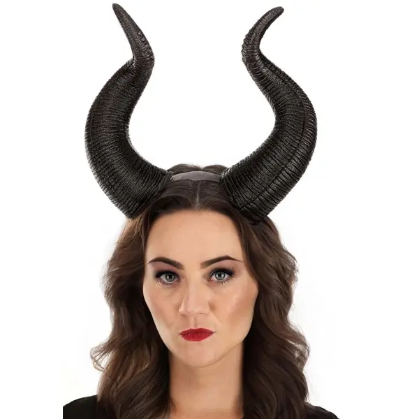 Disney Maleficent Plastic Horns Headband Accessory, 1 Size, 10"-Tall, Halloween Ideas for 14 and Up Men's Costume Accessory