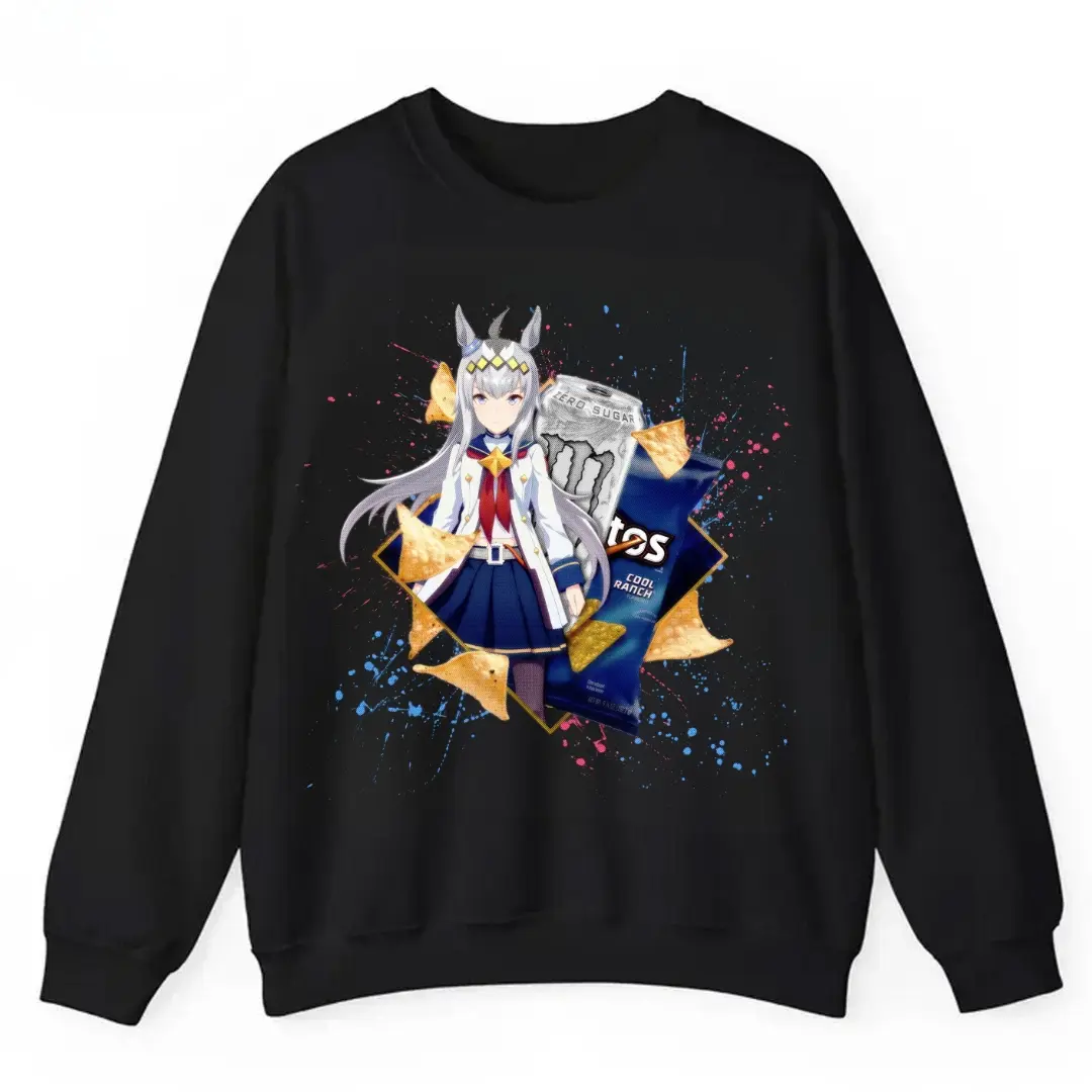 The Oguri Cap Uma Musume Energy Zer0 Sugar Dorit0s Cool Sweatshirt, Cute Manga Anime Graphic Sweater Unisex, Crewneck for Man, for Woman, Trendy Shirt