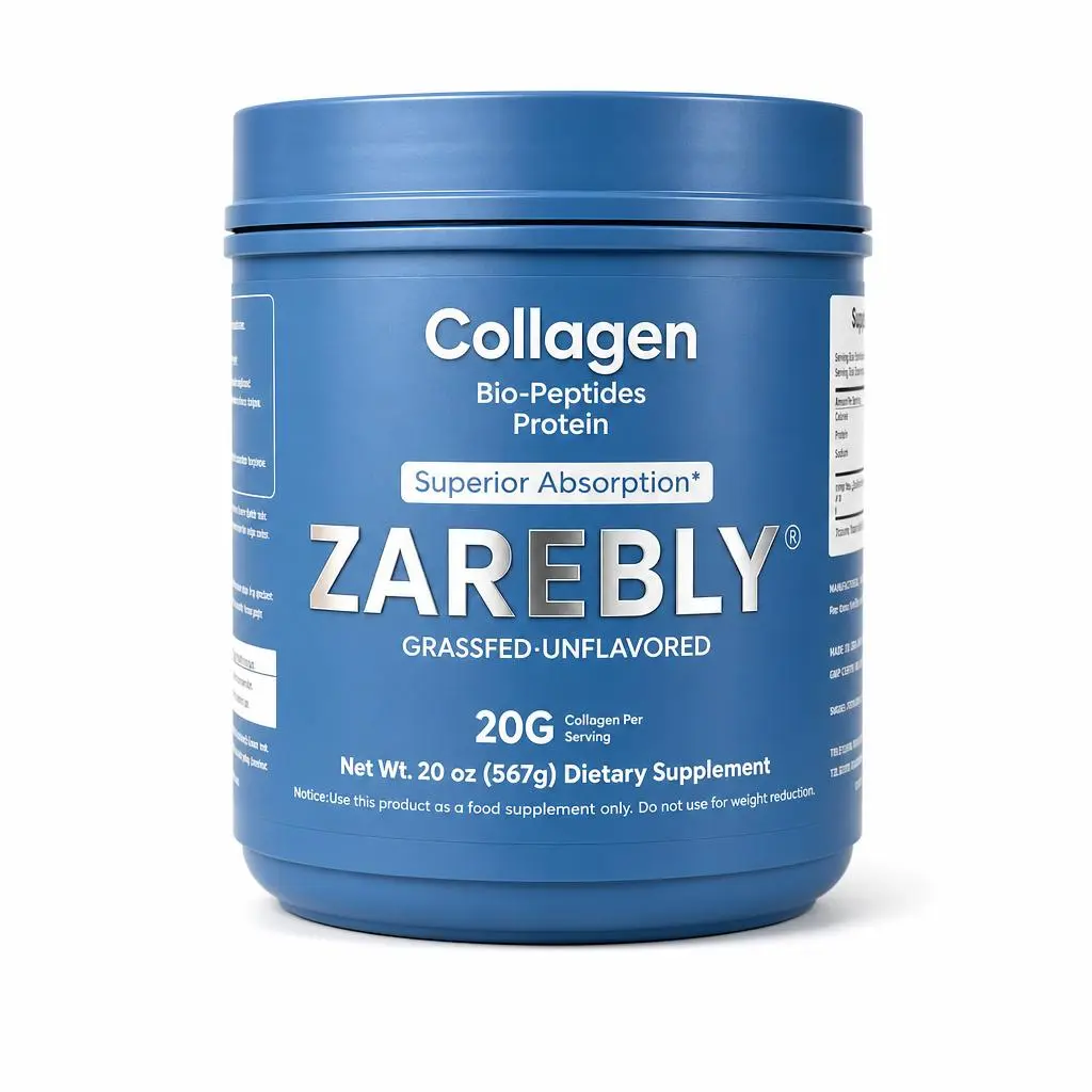 Hydrolyzed Collagen Peptides Powder, Unflavored Easy-Mix Daily Beauty & Nutrition Supplement, High-Protein Wellness Support