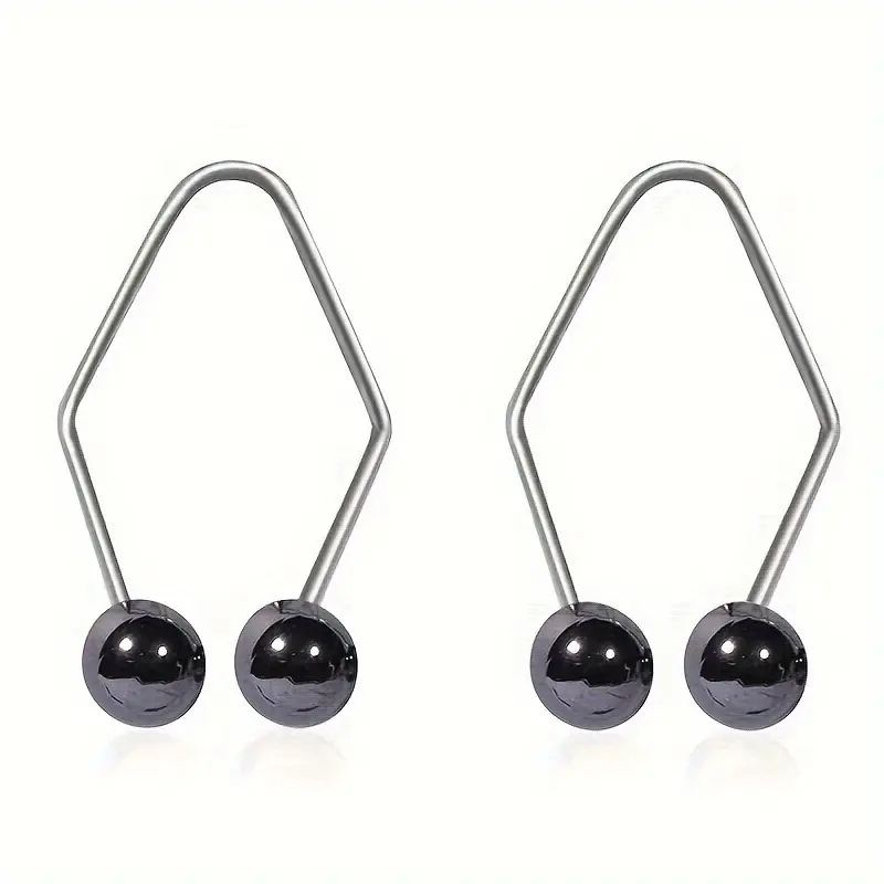 4pc Simple Alloy Body Jewelry Set for Women, includes Nose Ring and Nose Stud Jewelry with Faux Pearls & Gem Accents, Cute, Female, Nose Ring Jewelry, Daily