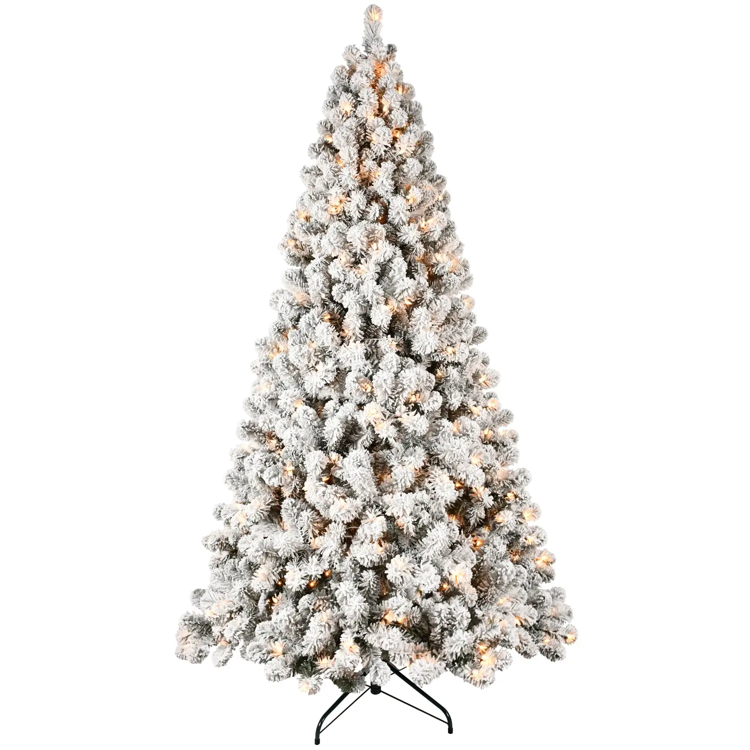 Pre-Lit Snow Flocked Artificial Christmas Tree