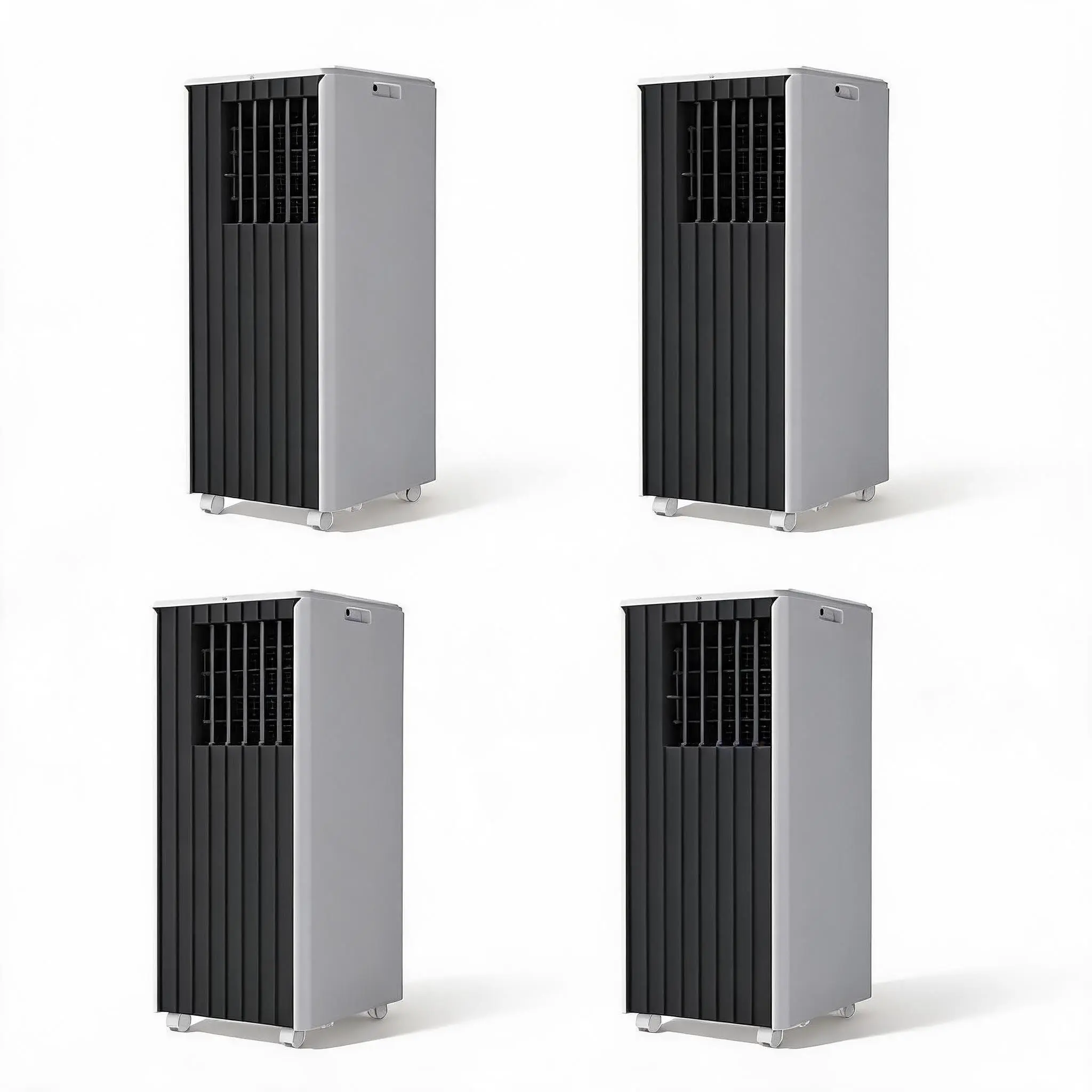 4Pcs 8000 BTU Portable Air Conditioner, Smart Control | Cools up to 350 Sq. Ft., with Dehumidifier & Fan mode, Easy- to-use Remote Control & Window Installation Kit Included