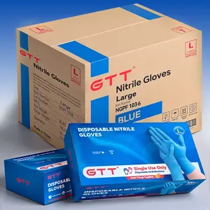 [BUY 1 GET 1 FREE]200/400pcs Disposable Nitrile Gloves Cooking BBQ for women men Various sizes - 5mil Thicken Multipurpose Gloves Powder Latex Free, Waterproof Gloves for Home Chores Cooking Tattoo Beauty Salon & Hairdressing Salon Needs