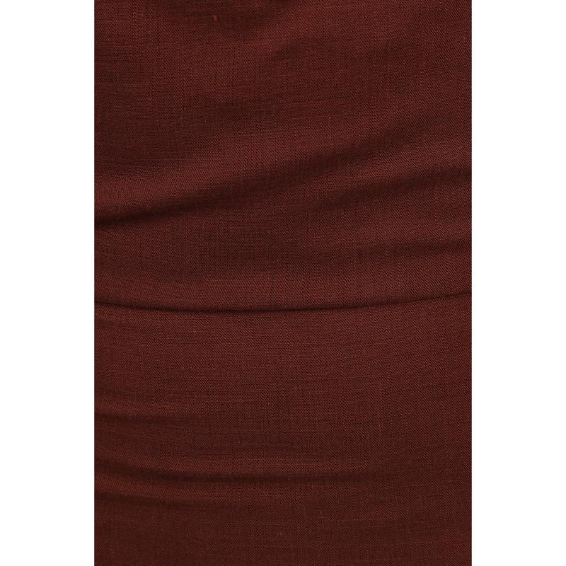 Kassie Off Shoulder Dress - Chocolate Brown