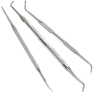 Pedicure Tools for Feet Toenail File and Lifters Surgical Grade Ingrown Toenail Removal Kit Pain Relief Silver