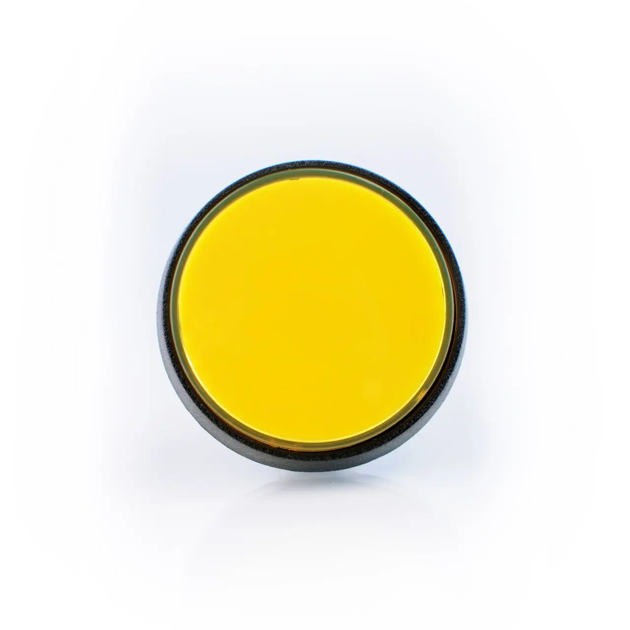 Large Yellow Plastic Mechanical Push Button