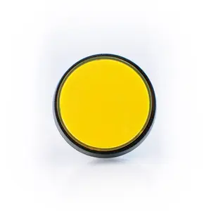 Large Yellow Plastic Mechanical Push Button