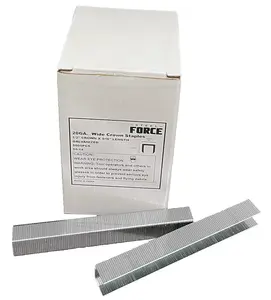 Steel Force 20 Gauge Staples 1/2 Inch Crown 1/2 Inch (5016C) or 9/16 Inch (5018C) Length 5000-Pack for Upholstery DIY Furniture Decoration Electrogalvanized Smooth-Brite Finish