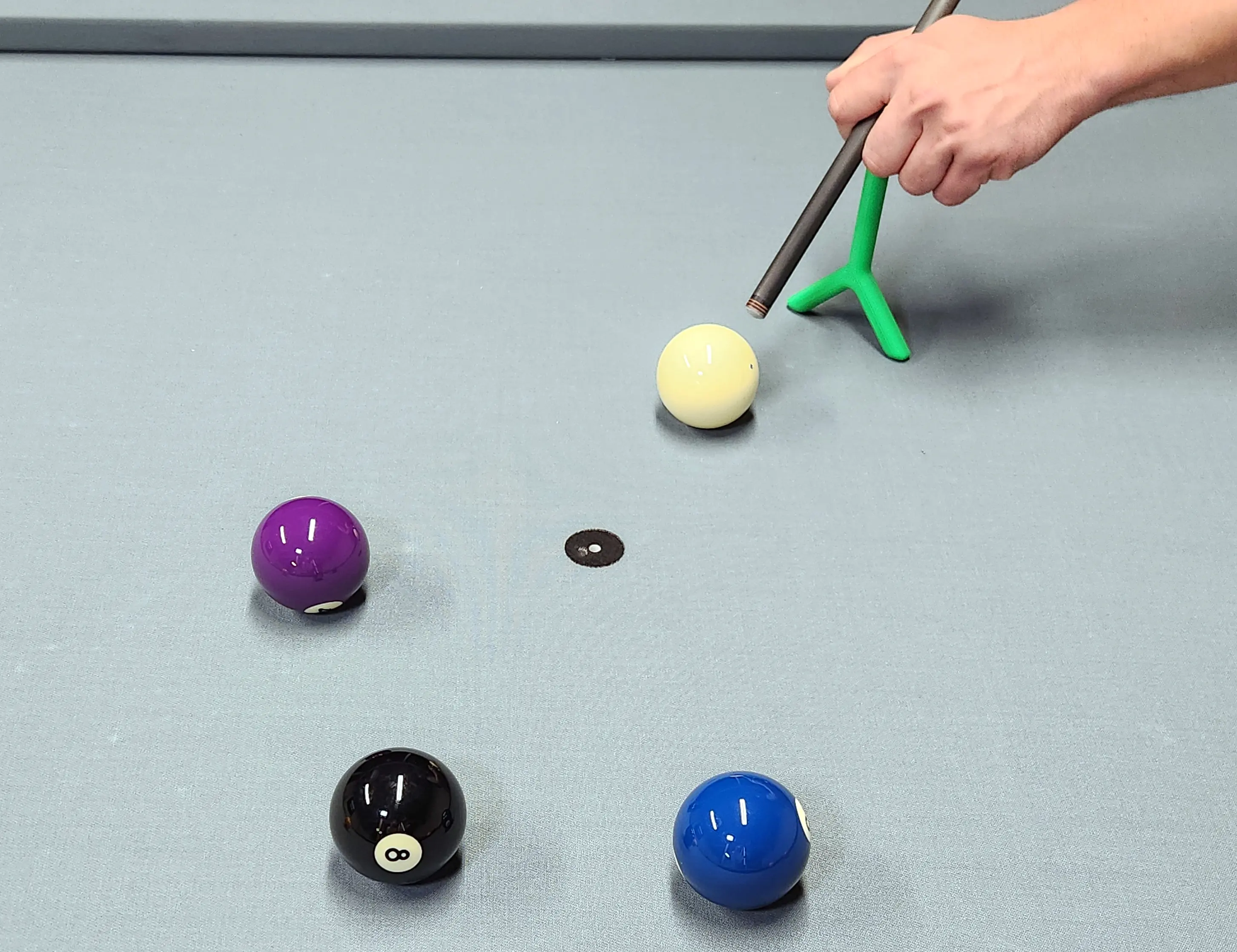 Pool jump shot bridge extension, billiard stick training aid, shaft stabilizer Pool jump shot bridge extension, billiard stick training aid, shaft stabilizer