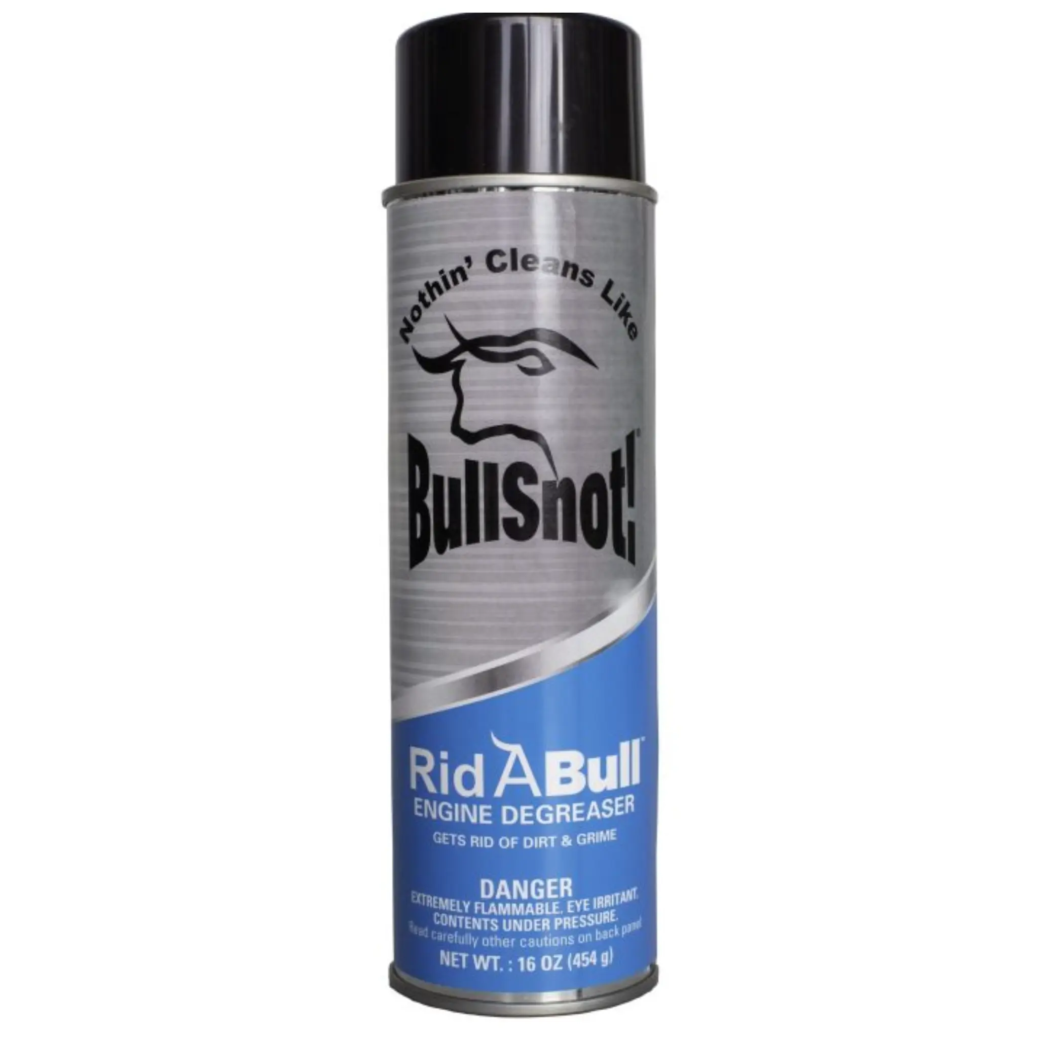 BullSnot RidaBull Foaming Engine Degreaser, 16 oz Heavy-Duty Cleaner with Thick Clinging Foam for Semi Trucks & Diesel Equipment, SKU 10899-020