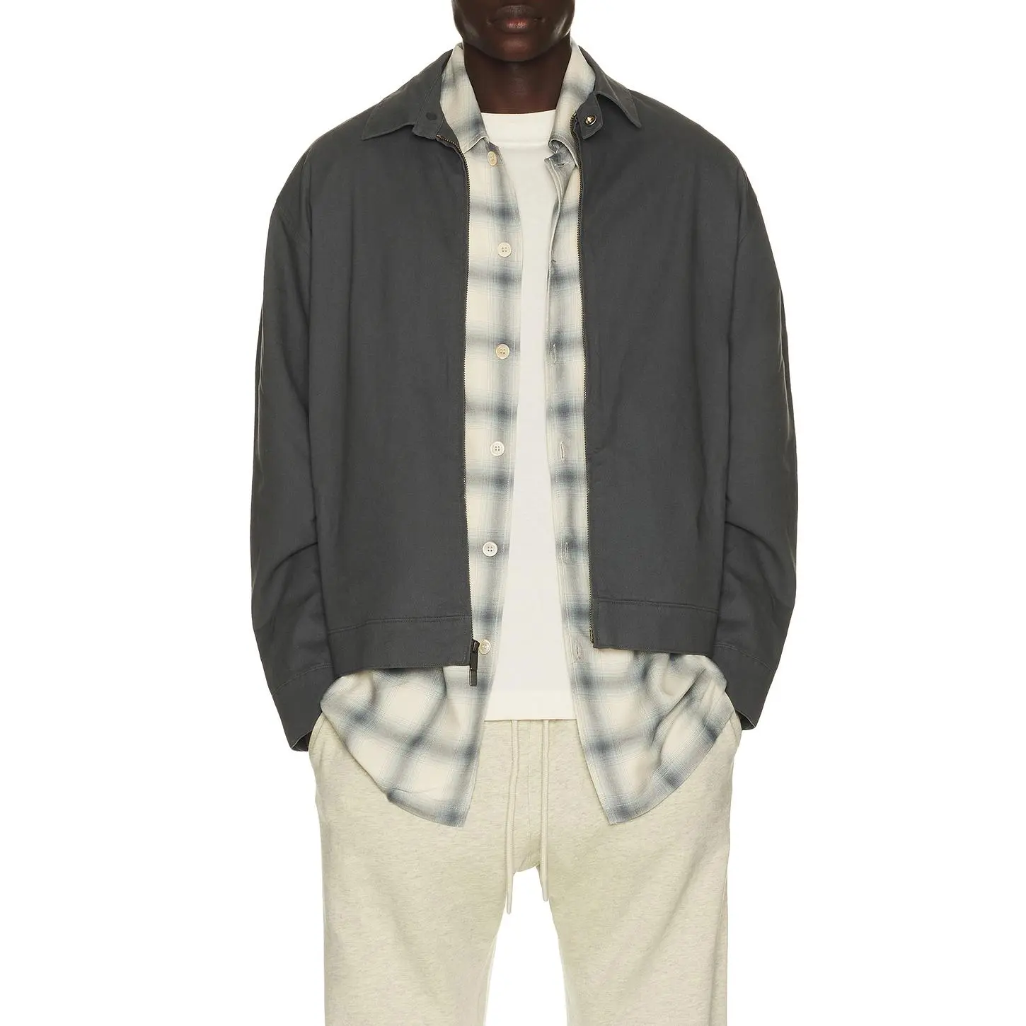 Fear of God ESSENTIALS Work Jacket in Iron Grey