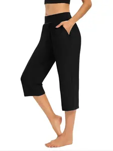 Plus-size women's European and American fashion new style Basic elegant solid color loose casual pants Bottoms