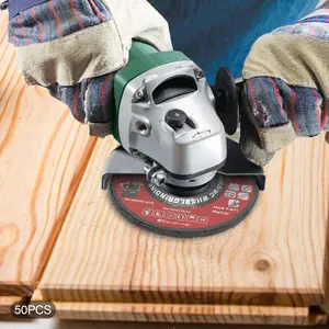 50 PCS 4.5 Inch 24 Grit Grinding Wheels, 13,300 RPM Max for Metal Weld Rust Removal & Polishing, Aluminum Oxide Resin Bonded Abrasive Discs