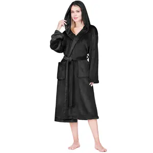 Women's Classic Fleece Robe with Hood