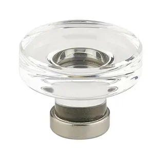 Emtek  1.25 in. Grayson Crystal Cabinet Knob, Bright Nickel