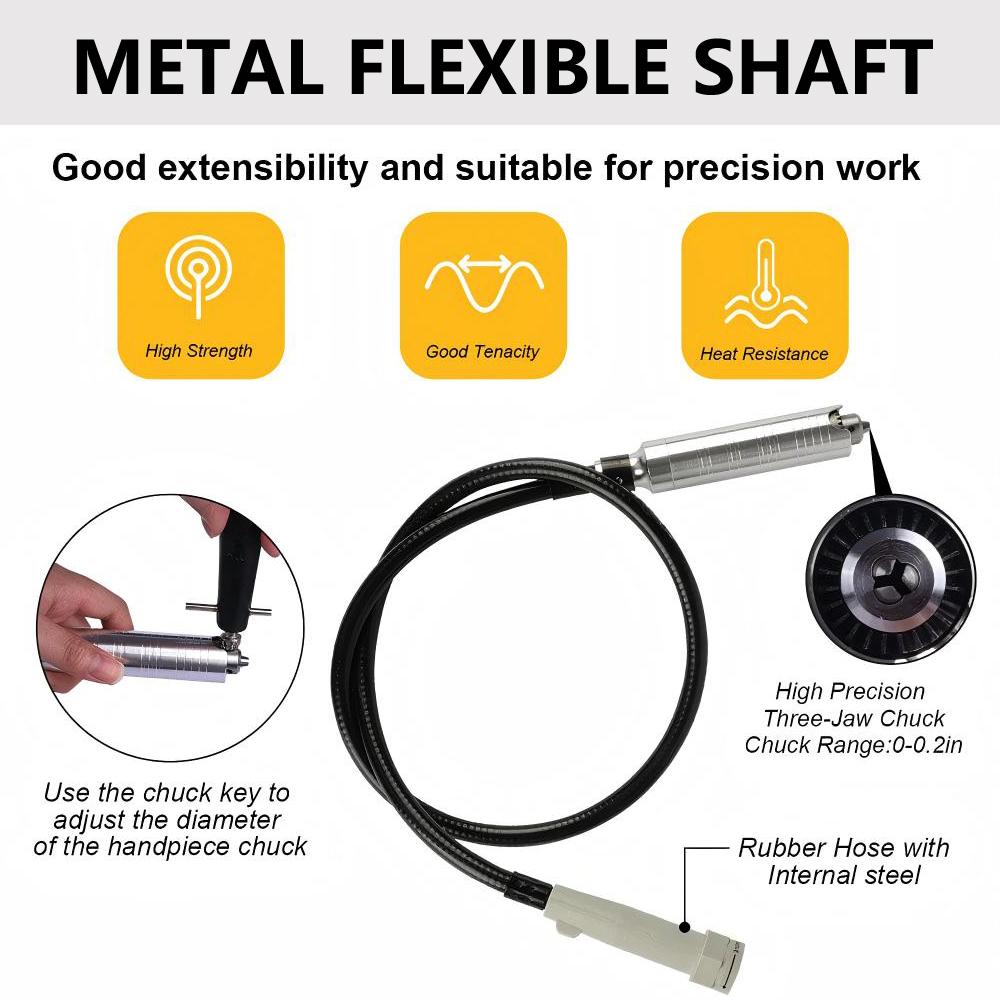 SR Series Flex Shaft Grinder Machine 0~18000Rpm with Foot Pedal - Professional Hanging Motor Bench Grinder for Jewelry Making, Polishing & Carving