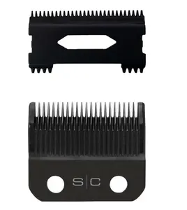 StyleCraft Black Diamond DLC Taper Fixed Clipper Blade w/ Shallow Tooth 2.0 Cutter (SC539B)