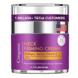 Advanced Neck Firming Cream 3% Retinol & Hyaluronic Acid for Wrinkle Reduction Lifting & Skin Tightening Anti Aging Moisturizer for Face 1.7 FL OZ - Body Care