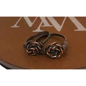 Wire Wrapped Twisted Copper Rose Ring
